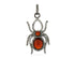 Pave Diamond Spider Pendant with Hessonite Garnet, (DPM-1203)